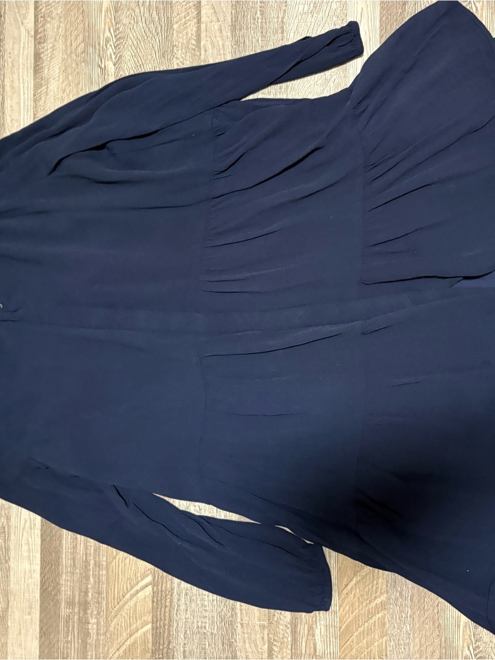 Wilfred Barossa Navy Long-Sleeve Tiered Shift Dress XS​ - Picture 2 of 5